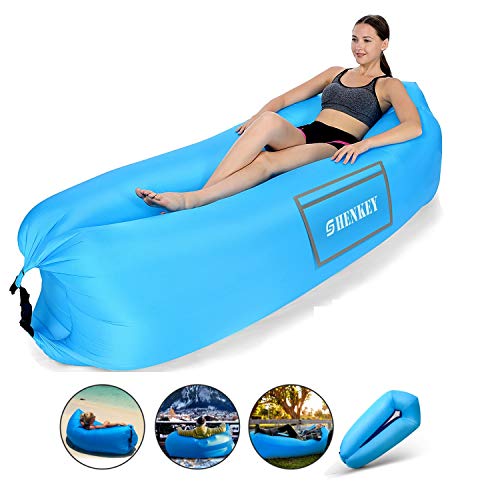 shenkey, SHENKEY Inflatable Lounger, 2021 Upgrade Waterproof Anti-Air Leaking Air Sofa with Portable Package, Inflatable Couch and Air Chair