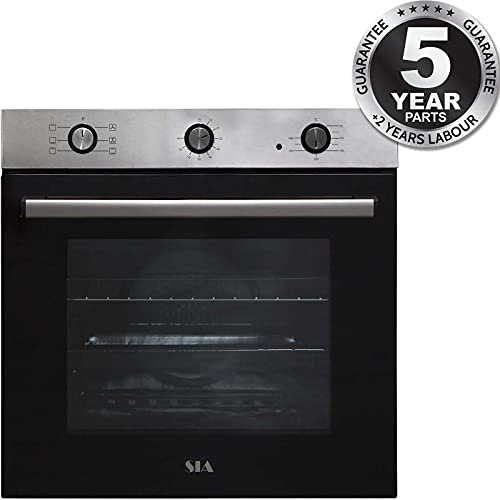 SIA, SIA FSO10SS 60cm Stainless Steel Built-in 6 Function Electric Single Fan Oven