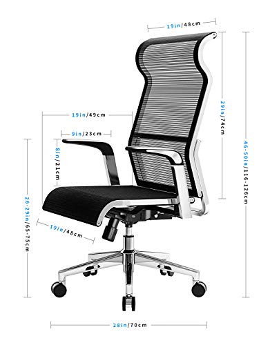 SIHOO, SIHOO Ergonomic Home Office Chair Adjustable Height Swivel Executive Desk Chair Breathable Mesh High Back Computer Chair