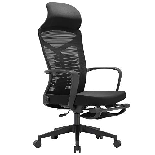 SIHOO, SIHOO Ergonomic Office Chair, Recliner Computer Desk Chair with Adjustable Lumbar Support and Lock Function High Back Executive Mesh Chair