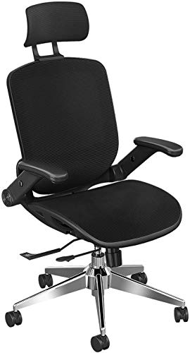 SNOVIAY, SNOVIAY Ergonomic Office Chair, Executive Task Mesh Chair High Back Desk Chair with Flip-Up Armrest, Adjustable Headrest, Tilt Function
