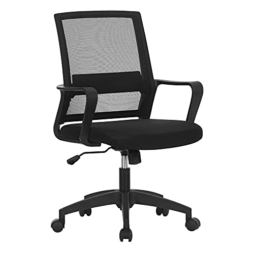 SONGMICS, SONGMICS Office Chair, Mesh Desk Chair, Adjustable Swivel Chair, Tilt Function, Breathable Mesh Seat and Backrest, for Study Office Studio