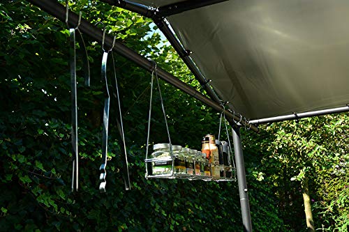 SORARA, SORARA MILANO BBQ Shelter | Grey | 265 x 150 cm | Outdoor Grill Gazebo