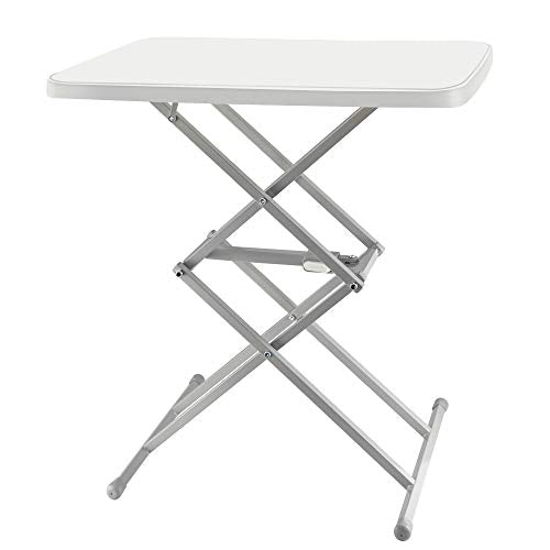 SOUNDANCE, SOUNDANCE Small Folding Table, Adjustable TV Tray, Portable Dinner Table, Lightweight, Zero Assembly, Easy to Fold and Storage, Sturdy
