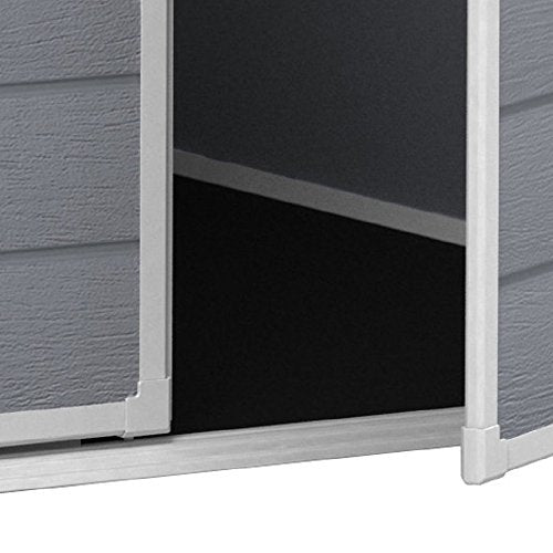 Keter, SPIG9 Keter Manor Outdoor Shed 6 by 8 Grey & White