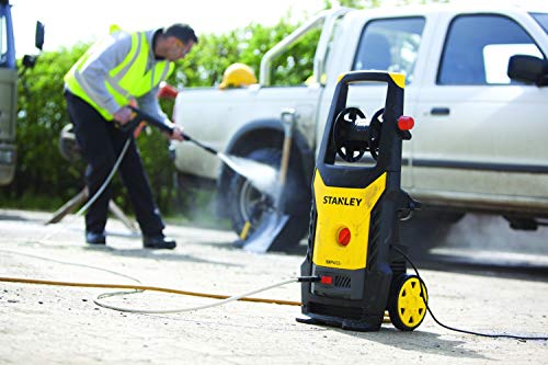 STANLEY, STANLEY SXPW16PE High Pressure Washer with Patio Cleaner and Fixed Brush (1600 W, 125 bar, 420 l/h)