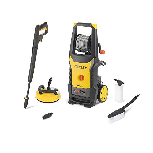 STANLEY, STANLEY SXPW16PE High Pressure Washer with Patio Cleaner and Fixed Brush (1600 W, 125 bar, 420 l/h)