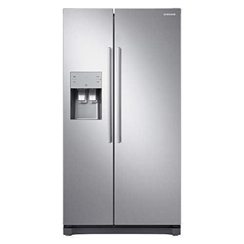 Samsung, Samsung RS50N3513SL Freestanding American Fridge Freezer with Digital Inverter Technology, Plumbed-In Water and Ice Dispenser