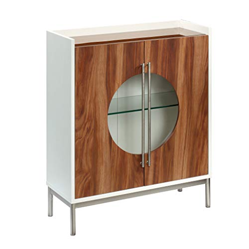 Sauder, Sauder Accent Storage Cabinet, Recycled Material, Pearl Oak, L: 30.95" x W: 11.81" x H: 36.3"