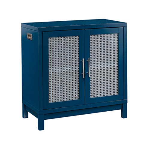 Sauder, Sauder Accent Storage Cabint, Recycled Material, Navy Finish, L: 29.92" x W: 16.22" x H: 30.51"