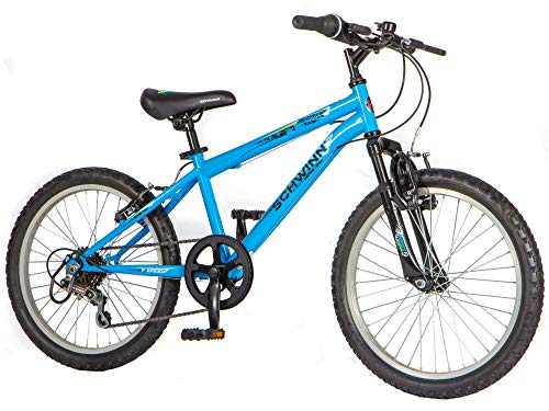 Schwinn, Schwinn Remix 20" Wheel Smartstart Boys Front Suspension Bike, 6 Speed, Blue with Funky Design (Age 5 to 8 years)