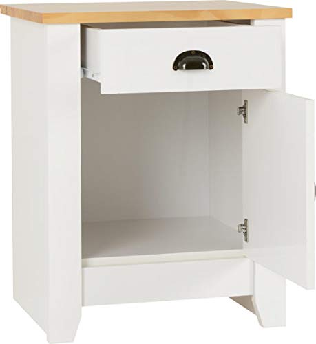 Seconique, Seconique Ludlow Bedside Cabinet, White, One Size
