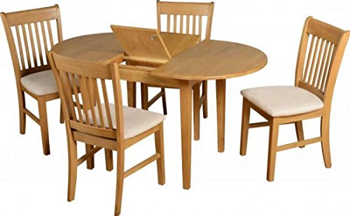 maraz, Seconique Oxford Oak Extended Dining Set With 4 Chairs