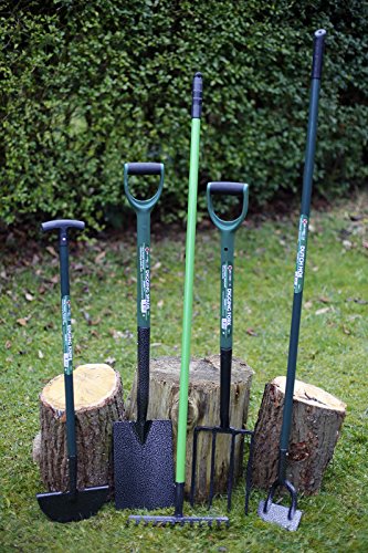 HCL, Set of 5 Gardening Tools, Shovel, Fork, Rake, Hoe, Edging Spade