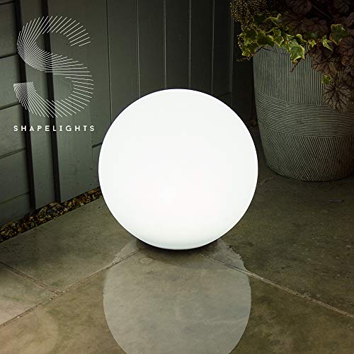 SolarCentre, Shapelights® Indoor & Outdoor USB Chargeable Solar Powered Colour Changing Mood Light - Sphere 35cm