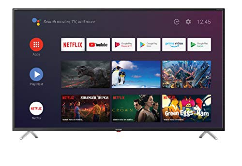 Sharp, Sharp 4T-C55BL3KF2AB 55-inch 4K UHD HDR Android Smart TV with Freeview HD, Google Assistant, Google Chromecast, 4 x HDMI, 2 x USB and Bluetooth, BLACK