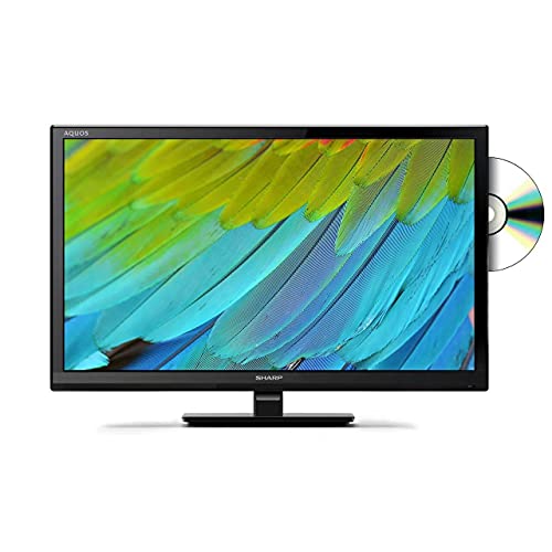 Sharp, Sharp LC-24DHF4011K 24 Inch HD Ready LCD TV with Freeview HD, Built-In DVD Player, 2 x HDMI, Scart, USB Record and Media Player