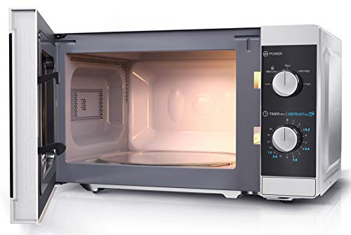 Sharp, Sharp YC-MS01U-S 800 W Solo Microwave Oven with 20 Litre Capacity