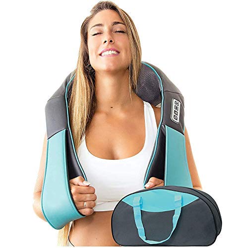 InvoSpa, Shiatsu Back Neck and Shoulder Massager with Heat - Deep Tissue 3D Kneading Pillow Massager for Neck, Back, Shoulders, Foot, Legs