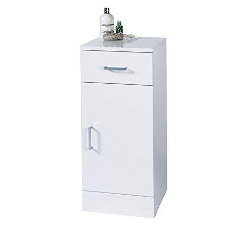 Showerdrape, Showerdrape Arezzo Freestanding White Gloss Bathroom Cabinet