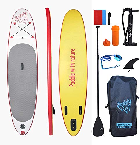 Shridinlay, Shridinlay SUP Stand Up Paddle Board 305×71×12cm with Paddle with Adjustable Paddle,Fin, Leash, Hand Pump, Backpack and Repair Kit