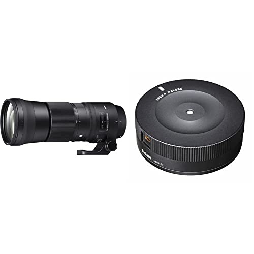 Sigma, Sigma 745101 150-600 mm F5-6.3 DG OS HSM Contemporary Canon Mount Lens, Black & 878101 USB Dock Mount for Canon Lens-Black