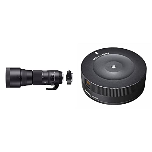 Sigma, Sigma ZB954 150-600 mm F5-6.3 DG OS HSM Contemporary Lens with TC-1401 Converter Kit for Canon Camera-Black & 878101 USB Dock
