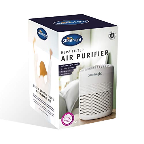 Silentnight, Silentnight 42269 Air Purifier with HEPA Filter/Removes Pollens, Dust, Pet Dander & Other Allergens/Timer & Sleep Modes/Portable Air