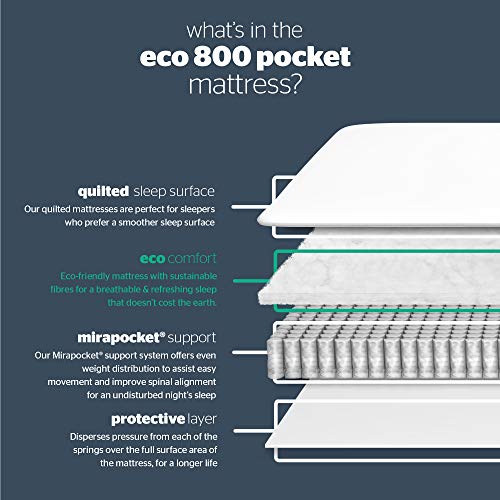 Silentnight, Silentnight 800 Eco Comfort Mattress | Medium | Double