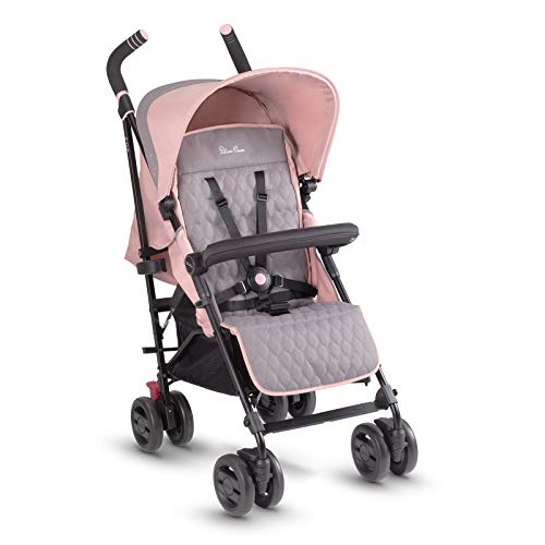 Silver Cross, Silver Cross Pop stroller, compact and lightweight fully reclining baby to toddler pushchair - Bloom