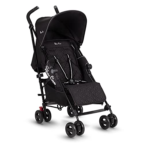 Silver Cross, Silver Cross Zest Stroller, Compact and Lightweight Fully Reclining Baby To Toddler Pushchair – Black (New 2021)