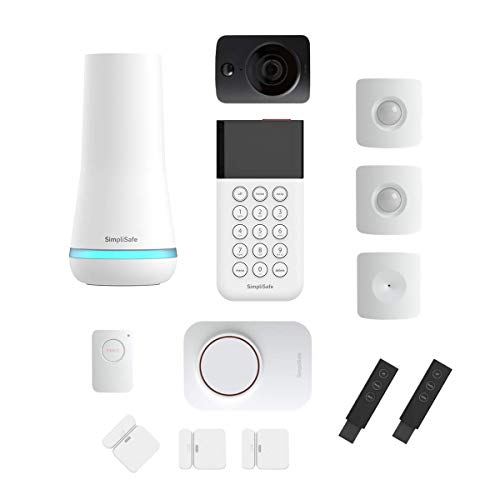 SimpliSafe, SimpliSafe 13 Piece Wireless Home Security System w/HD Camera - Optional 24/7 Professional Monitoring - No Contract - Compatible