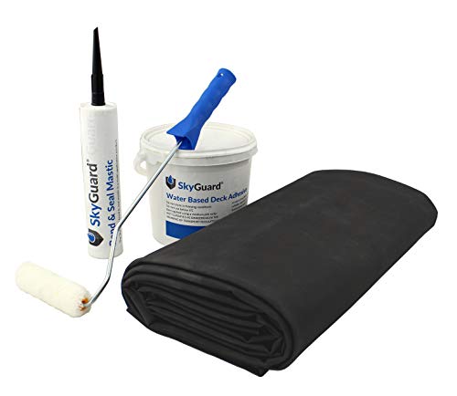 SkyGuard, SkyGuard Shed Roof Kit - EPDM Rubber Roofing Kit for Sheds & Outbuildings (1.4m x 2m)