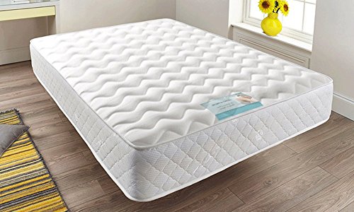 Sleep Factory Ltd, Sleep Factory Limited Cool Wave Memory Foam Open Coil Spring Mattress, Micro Quilted Medium Tension with Memory Foam Layer