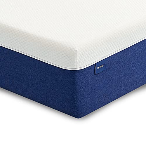 Molblly, Small Double Mattress,Molblly Memory Foam Mattress,Breathable Mattress Medium Firm with Soft Fabric Fire Resistant Barrier