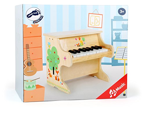 Small Foot, Small Foot 10724 Little Fox, Made of Wood, Instrument Musical Experience Children's Wooden Cute Animal Applications, Toy Piano
