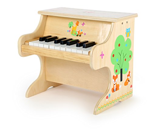 Small Foot, Small Foot 10724 Little Fox, Made of Wood, Instrument Musical Experience Children's Wooden Cute Animal Applications, Toy Piano