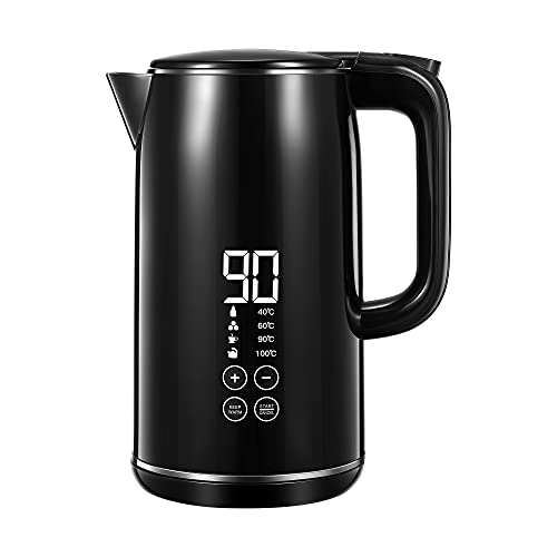 AAUU, Smart Temperature Control Kettle, Kettle With Intelligent One Touch LED Display, Keep Warm Function & Safety Off, 2200W Fast Boil