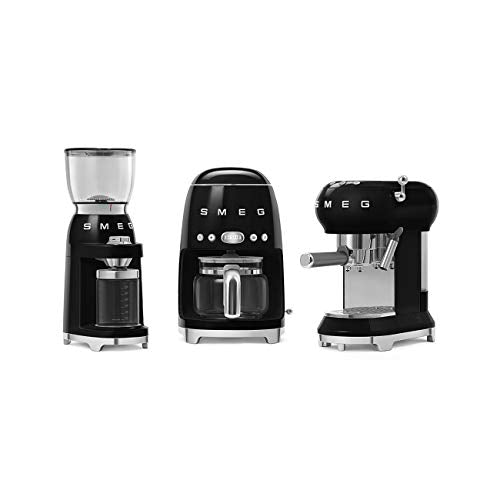 Smeg, Smeg DCF02WHUK Drip Coffee Machine, 10 Cup Capacity, Auto-Start Mode, Reuseable Filter, Digital Display, Anti-Drip System, Aroma