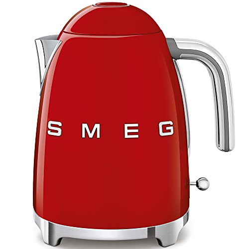 Smeg, Smeg Kettle KLF03RDEU, 2400 W, 1.7 litres, Stainless steel, Red