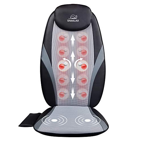 Snailax, Snailax Back Massager with Heat - Massage Chair Pad Deep Kneading Full Back Massager Massage seat Cushion for Home Office use
