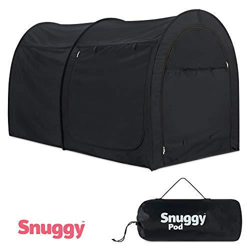 Snuggy, Snuggy Pod Bed Canopy – Bed Tent for Privacy – Portable Indoor Tent – Premium Tent for Single or Double Beds – Lightweight and Breathable