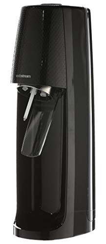 sodastream, SodaStream Spirit Sparkling Water Maker Machine with 1 Litre Reusable BPA Free Water Bottle for Carbonating and 60 Litre CO2 Gas Cylinder - Black