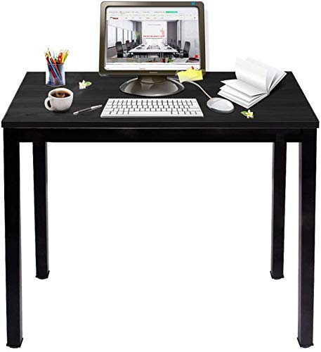 SogesHome, SogesHome Computer Desk 80 x 40 cm Compact Table PC Desk Office Desk Corner Desk Wood Desk for Home Working, Study, Writing,Black