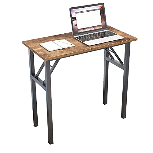 SogesHome, SogesHome Folding Desk Computer Desk 80 * 40 cm Laptop Desk Workstations PC Desk Table for Working Study Writing