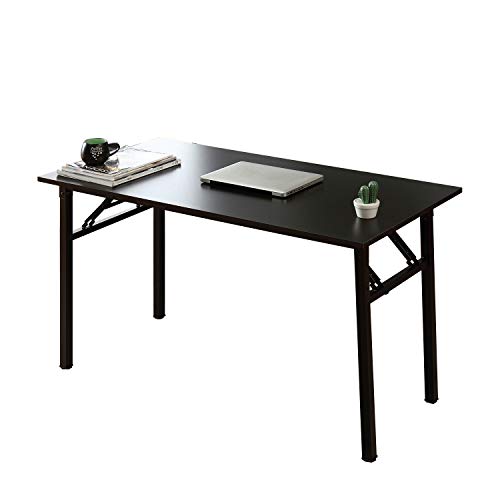 SogesHome, SogesHome Folding Table Computer Desk 120 x 60x 75 cm PC Desk Office Desk Workstation for Home Office Use Writing Table