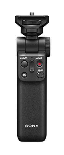 Sony, Sony GP-VPT2BT Handgrip (for Selfies and Vlogging, Can Also be Used As a Tripod, Compatible with Select Alpha and Cyber-Shot Cameras from Sony) Black