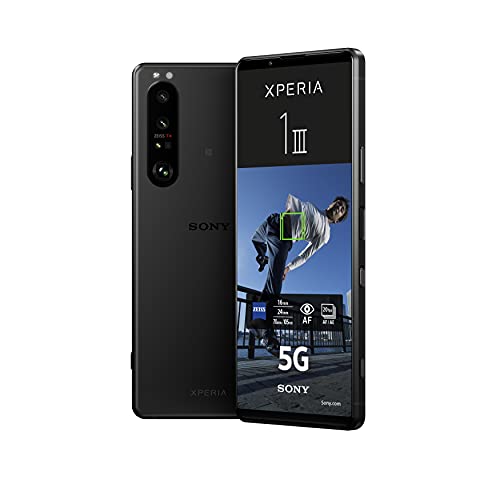 Sony, Sony Xperia 1 III - 6.5 Inch 21:9 CinemaWide 4K HDR OLED Display - 120Hz Refresh Rate - Four Lens Options - Android 11 - SIM Free