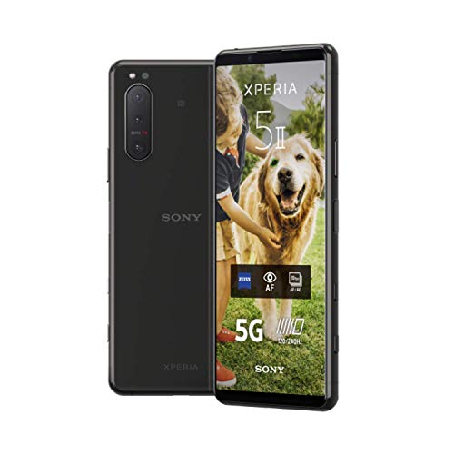 Sony, Sony Xperia 5 II - 6.1 Inch 21:9 CinemaWide™ FHD+ HDR OLED display 120Hz - Triple lens camera - 3.5 mm audio jack - Android 10 - SIM free