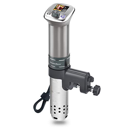 KitchenBoss, Sous Vide Cooker Ultra-Quiet Immersion-Circulator: Color LCD Recipes |G320 Pro Silver Machine Brushless DC Motor|1100 Watts